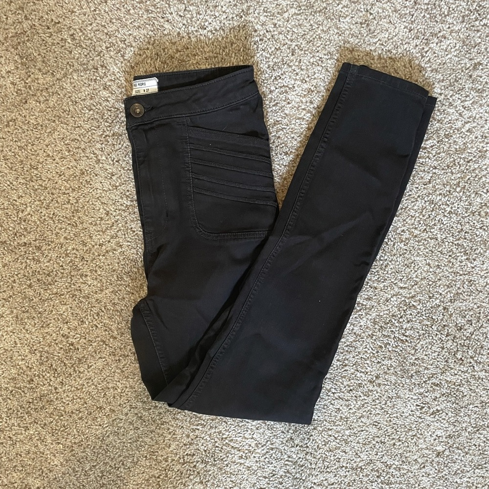 NWOT Free People sz 27 black high waisted jean